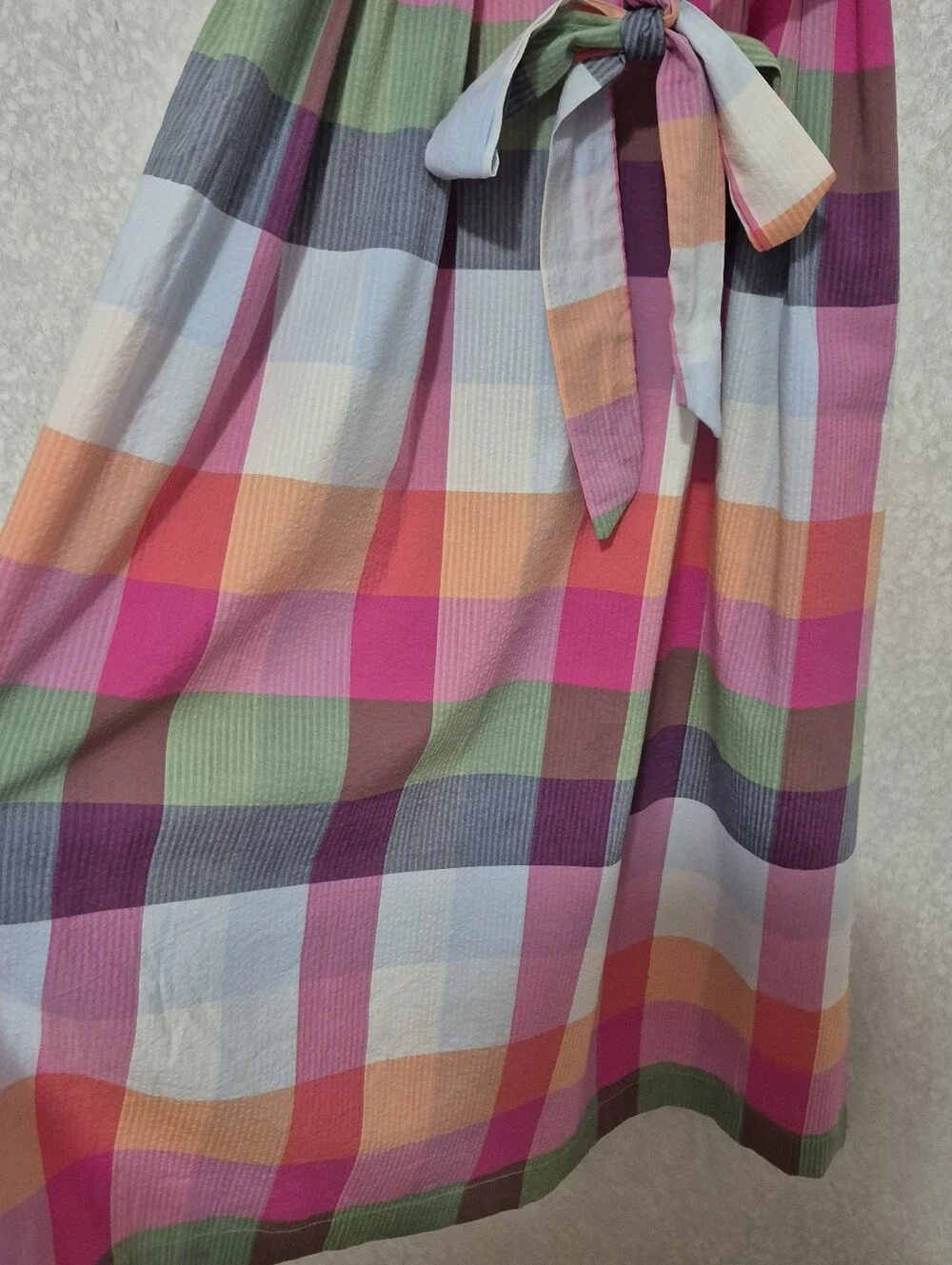 NWT KATE SPADE X TARGET Multi-Color Checkered Spaghetti Strap Dress-Size:S